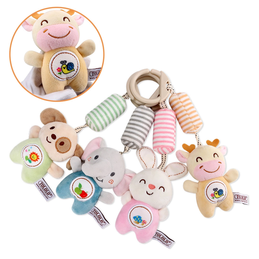 Baby Stroller Plush Hanging Mobile Rattle Toy - Suitable for 3 months and above