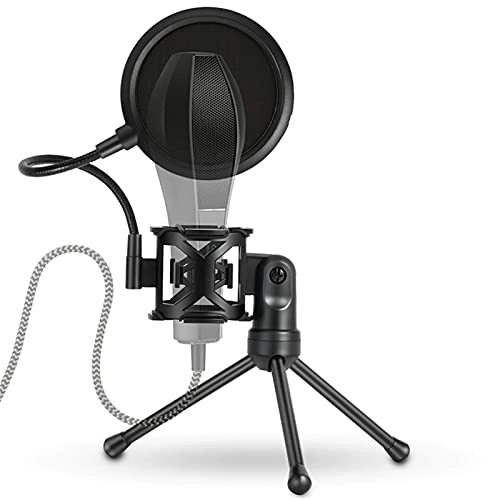 Mic Stand + Mic Clip Holder + Table Mounting Clamp + Pop Filter