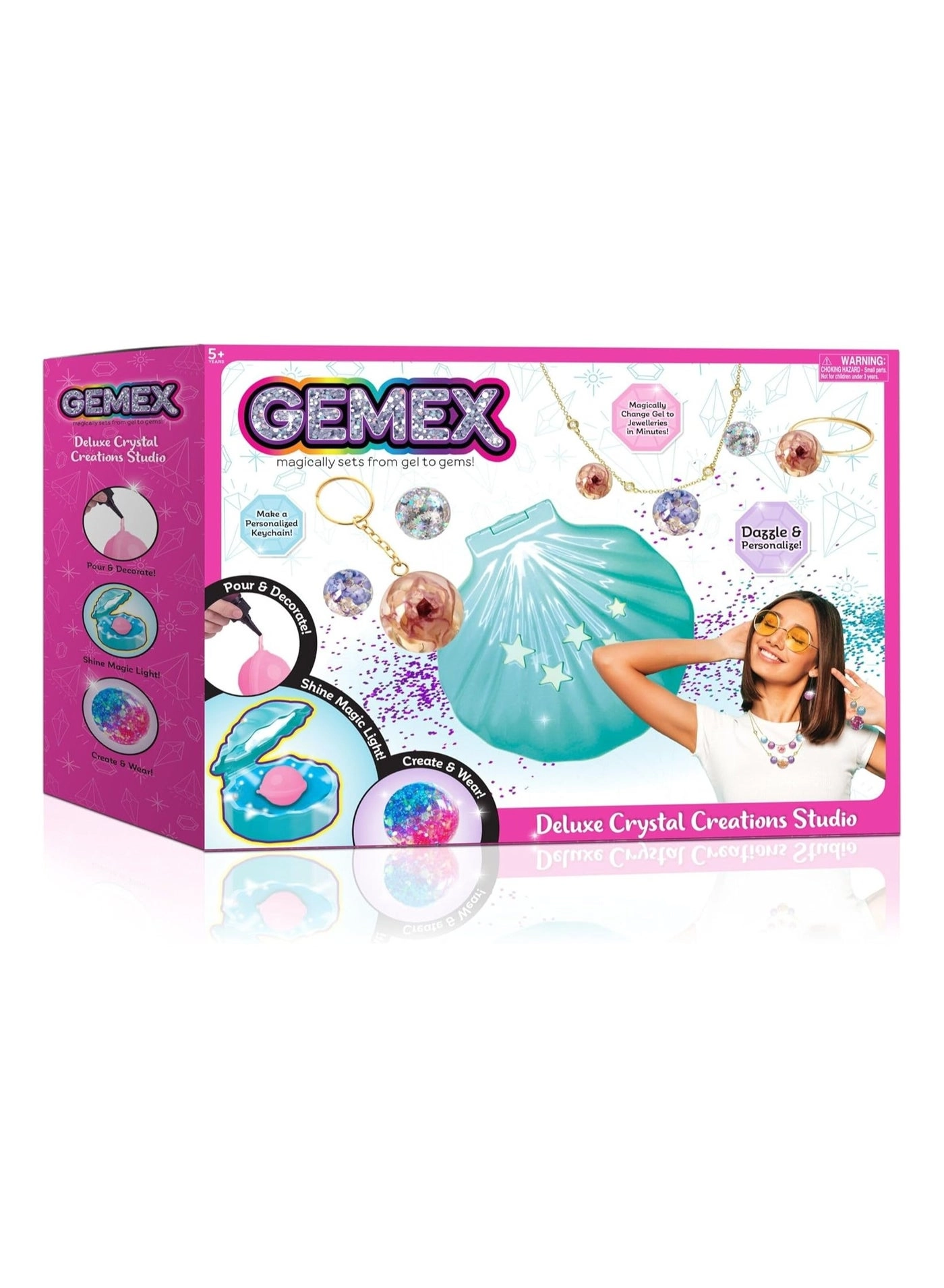 Gemex Deluxe Crystal Creations Studio - Quick drying Flawless clarity