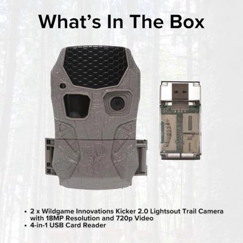 Kicker 2.0 Lightsout - 18MP 720p + 4-In-1 USB 2.0 Card Reader