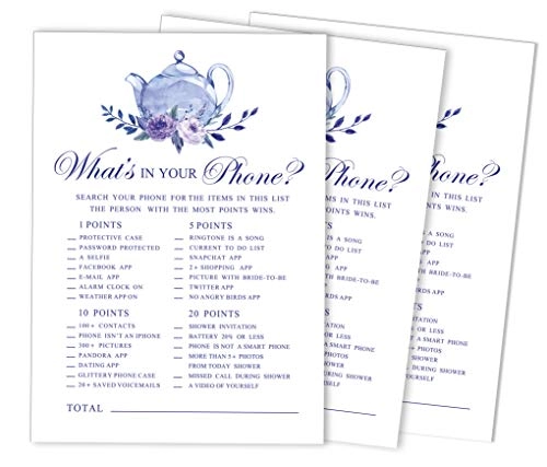 Whats on Your Phone Bridal Shower Game - 50