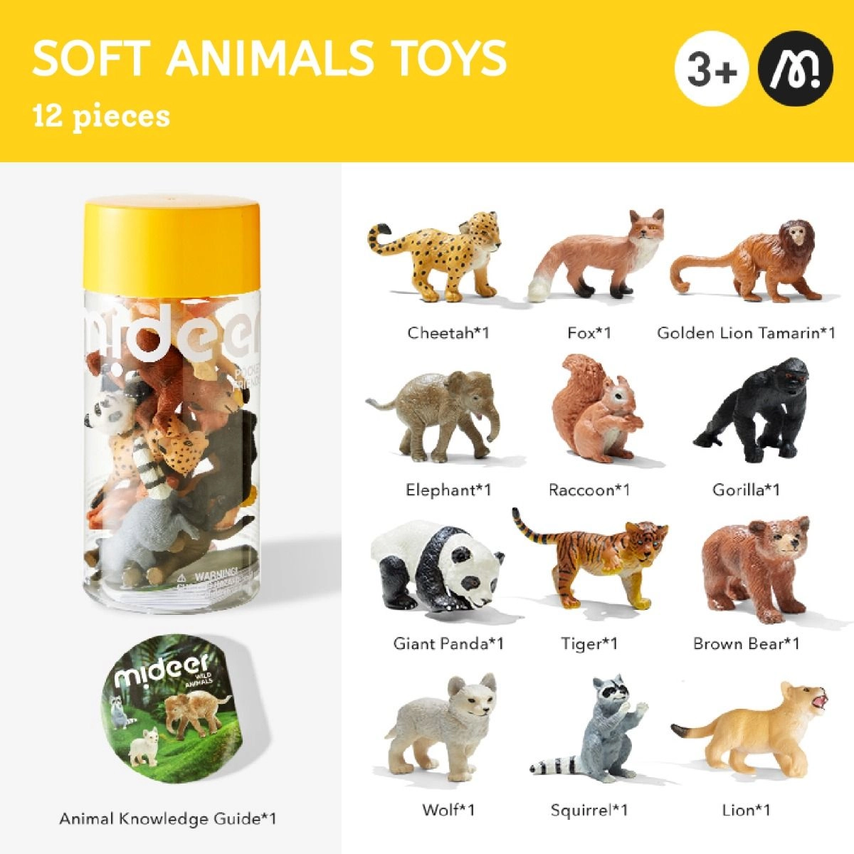 Safari Animal Collectibles - 3 + 12 pcs