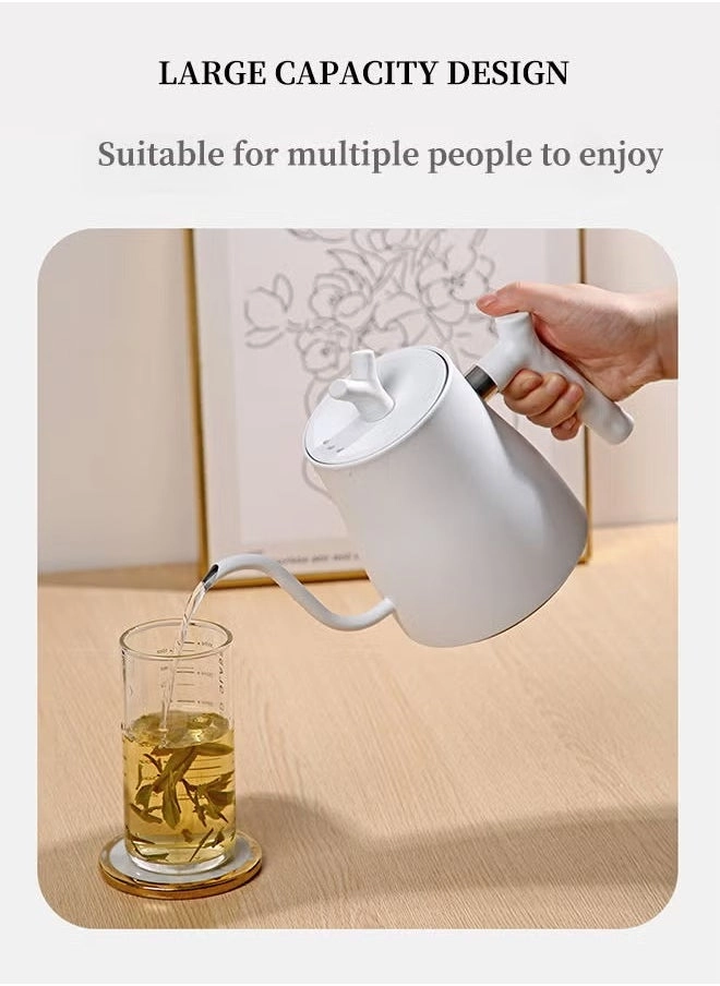 Gooseneck Electric Kettle 1 L White