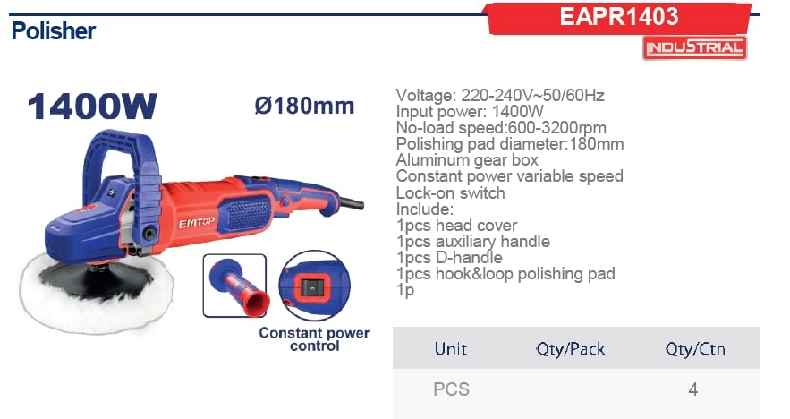 EAPR1403 - 1400W 180mm