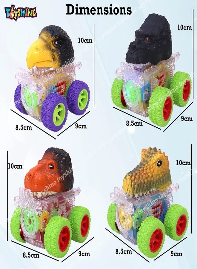 Funny Animal Automobile Car Toy - 4pcs