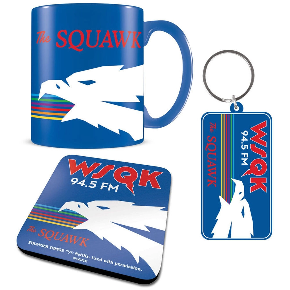 PYRAMID Stranger Things Mug + Stranger Things Coaster + Stranger Things Key Ring