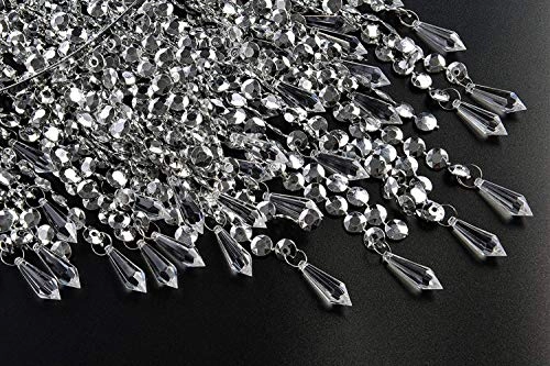 Chandelier Light Shade - 32 cm 3 Tiers Clear