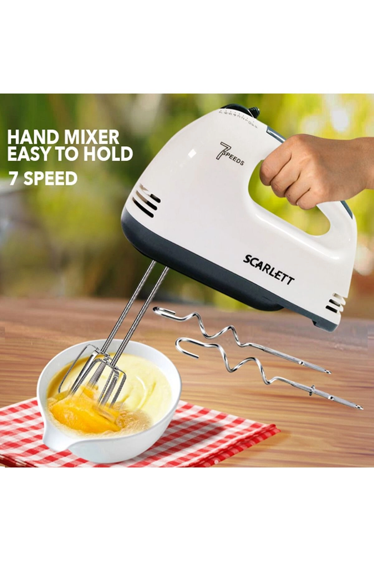 Super Hand Mixer - 7-speed powerful motor