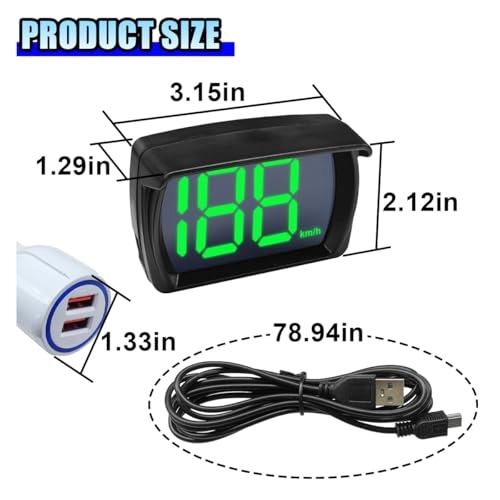 Car HUD GPS Digital Speedometer
