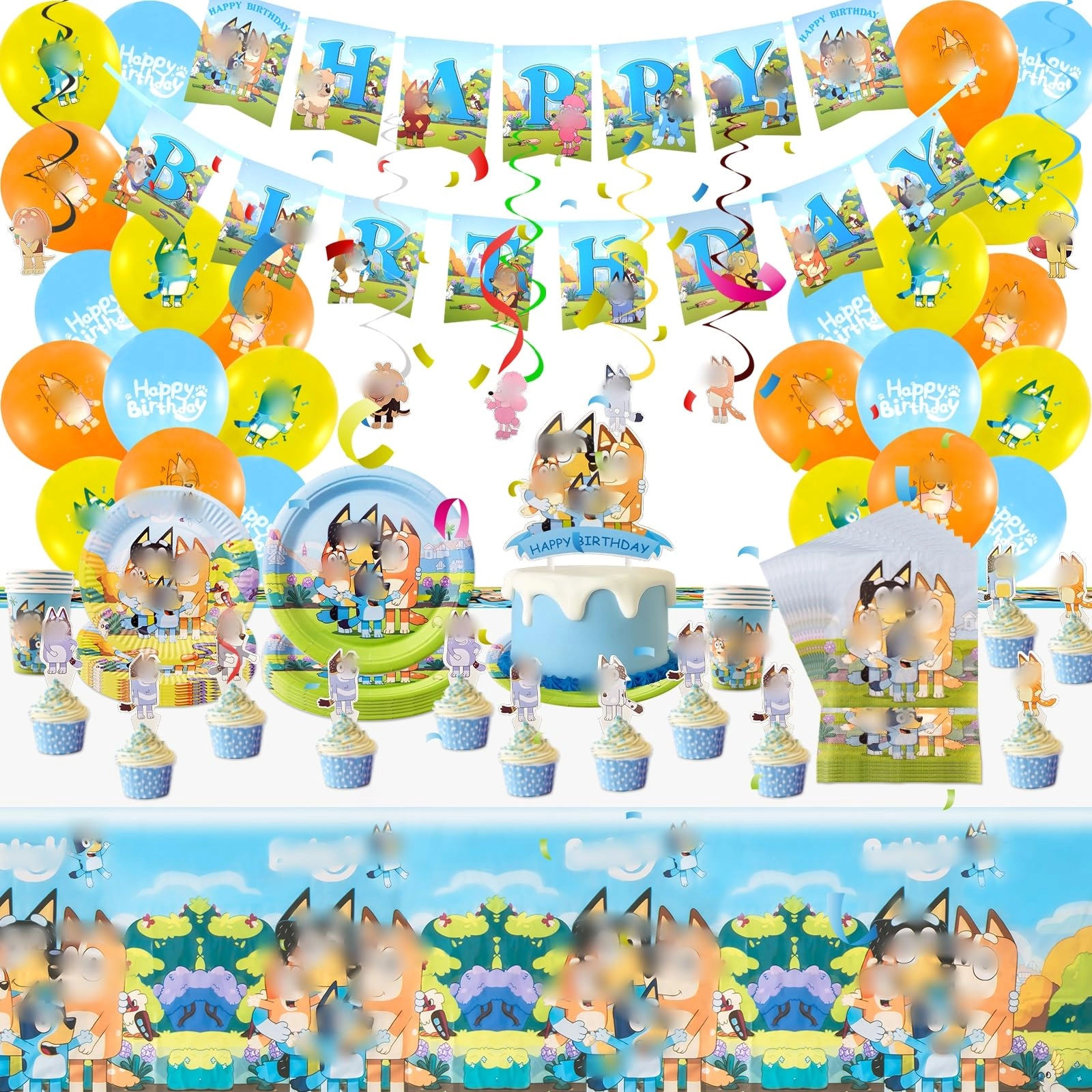 ntgfu Party Tableware - 103.0 count Birthday