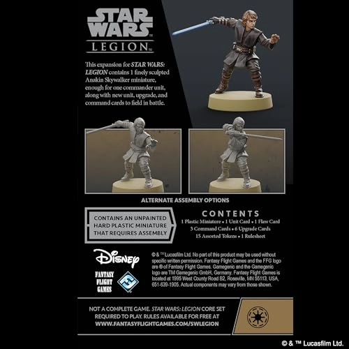 Star Wars: Legion: Anakin Skywalker Commander Expansion - Tabletop Miniatures Game Strategy Game