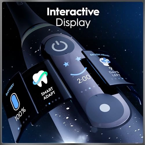 iO9 - 3 Toothbrush Heads Charging Travel Case 7 Modes