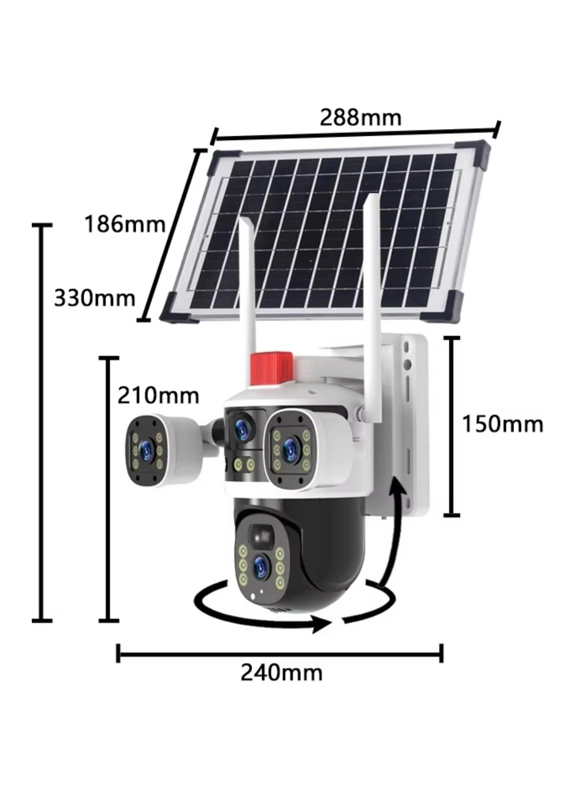 Solar Camera with Streetlight