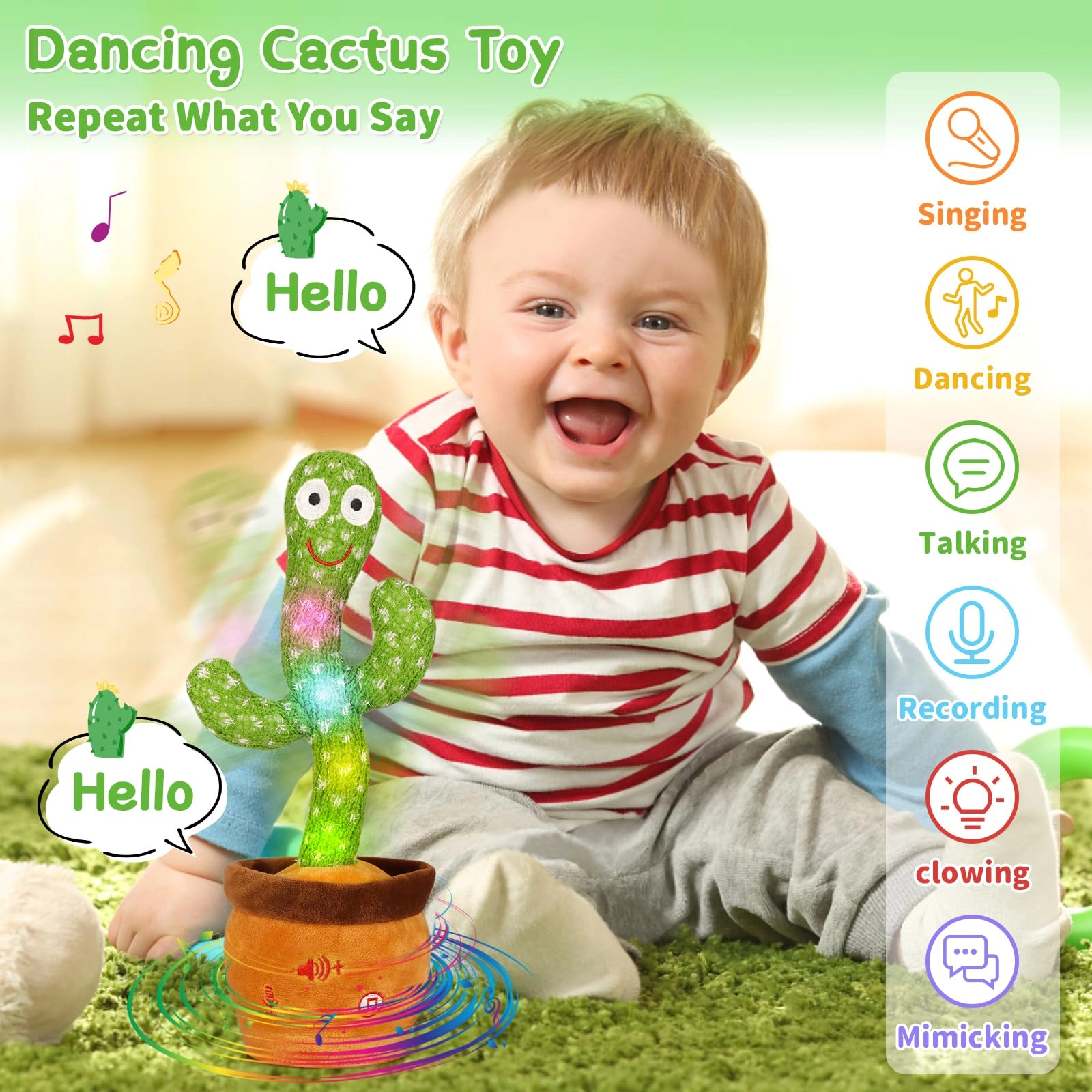 Christmas Dancing Cactus - 3 years+