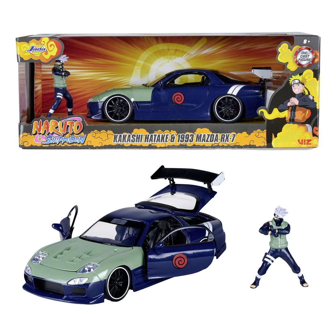 Jada Toys Kakashi Hatake + 1993 Maza Rx-7 - 1:24