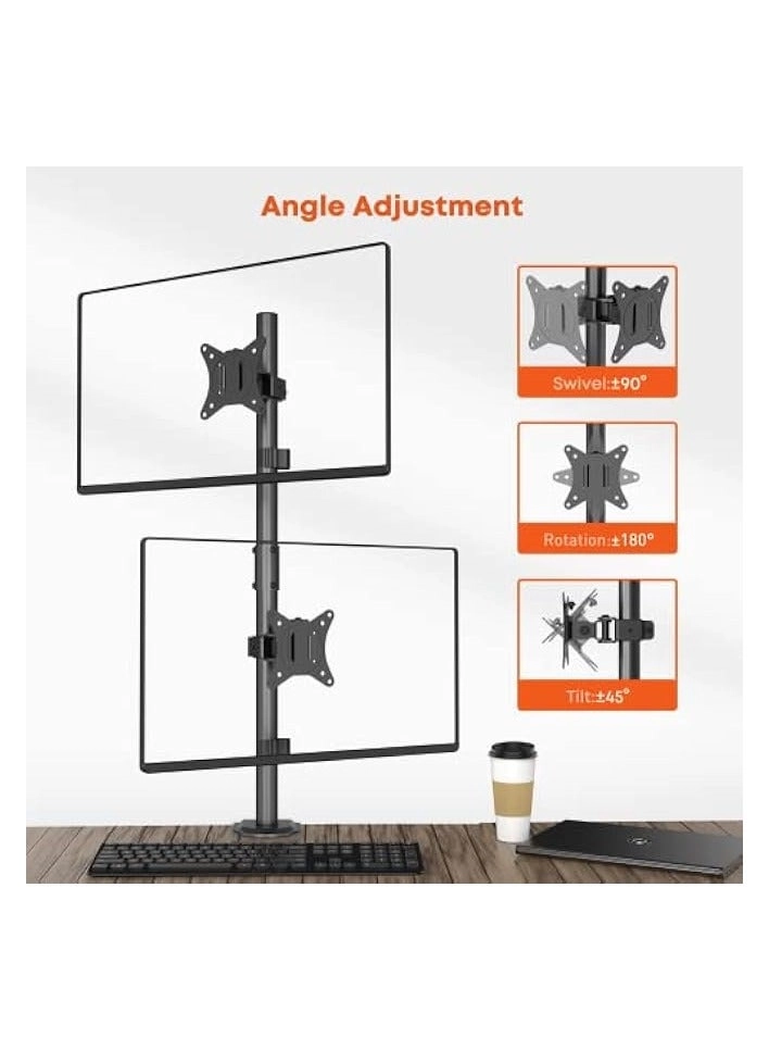 Dual Monitor Stand - 32 inch 75mm x 75mm 100mm x 100mm