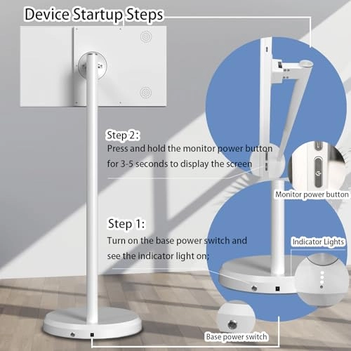 Portable TV on Wheels - FHD 1080p 21.5 Inches