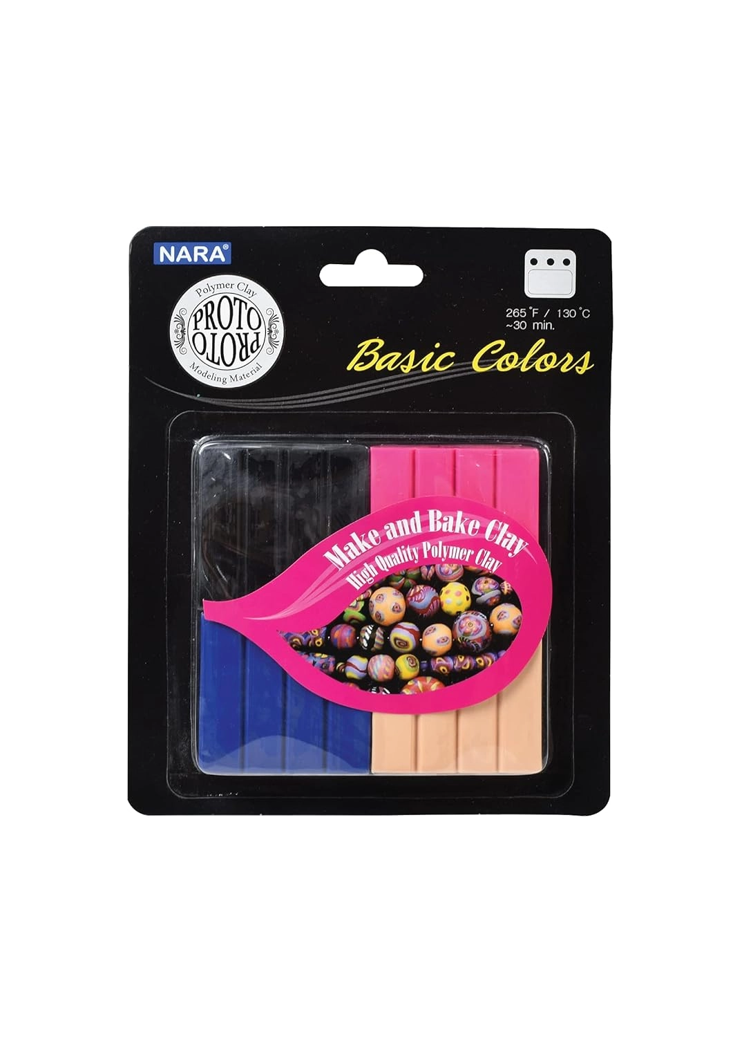 Nara Polymer Clay - 75g 4pcs