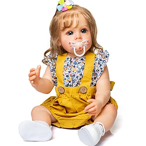 Maggi Reborn Baby Doll - 55 cm Silicone Hand rooted fiber hair