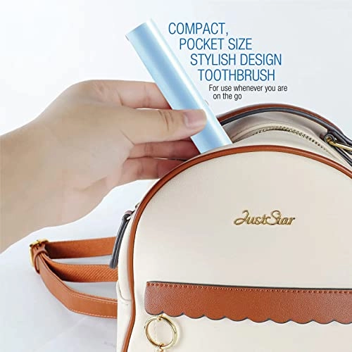 Portable Sonic Toothbrush - 22,000 Strokes Per Minute 3 Brush Heads