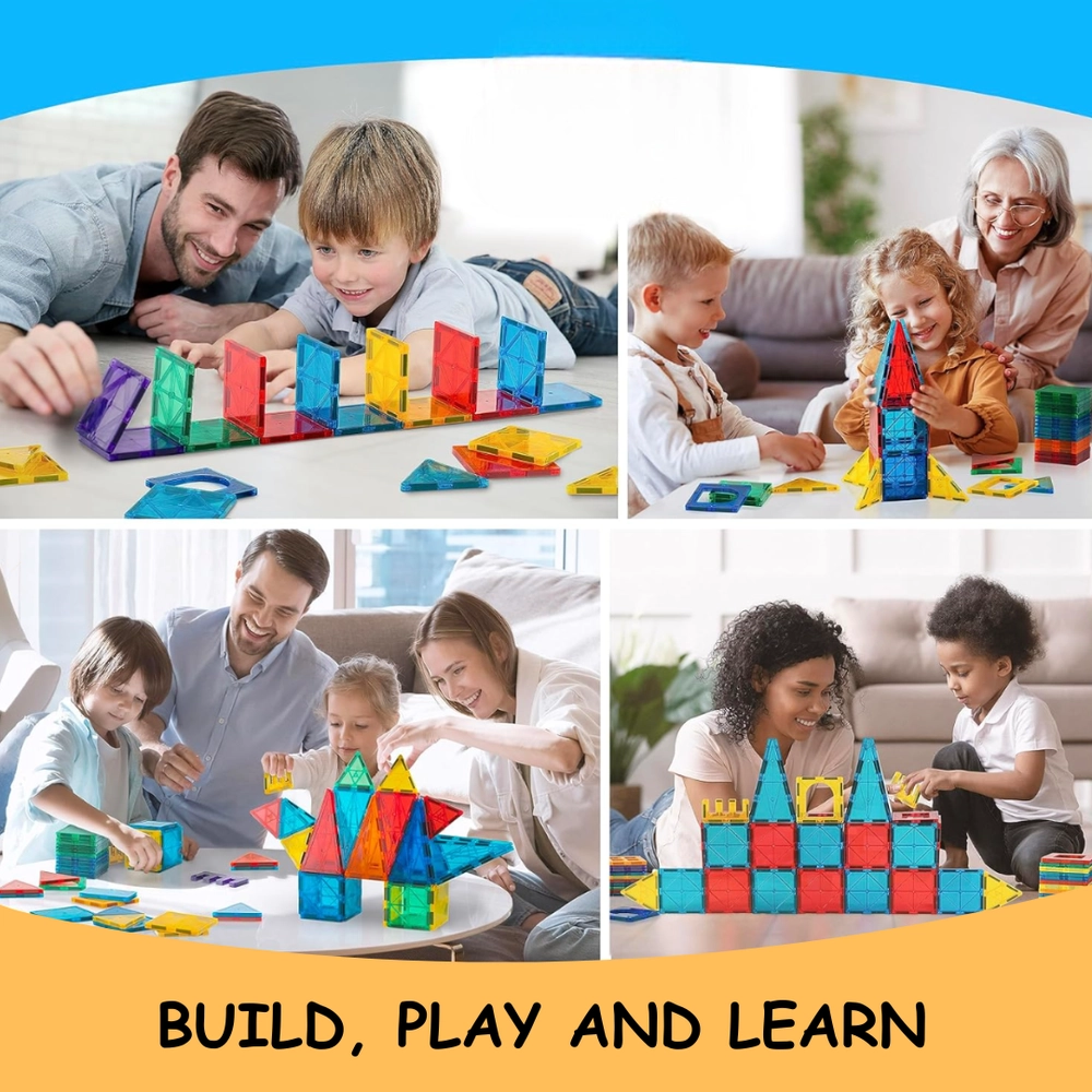 Magnetic Tiles - 122 pcs