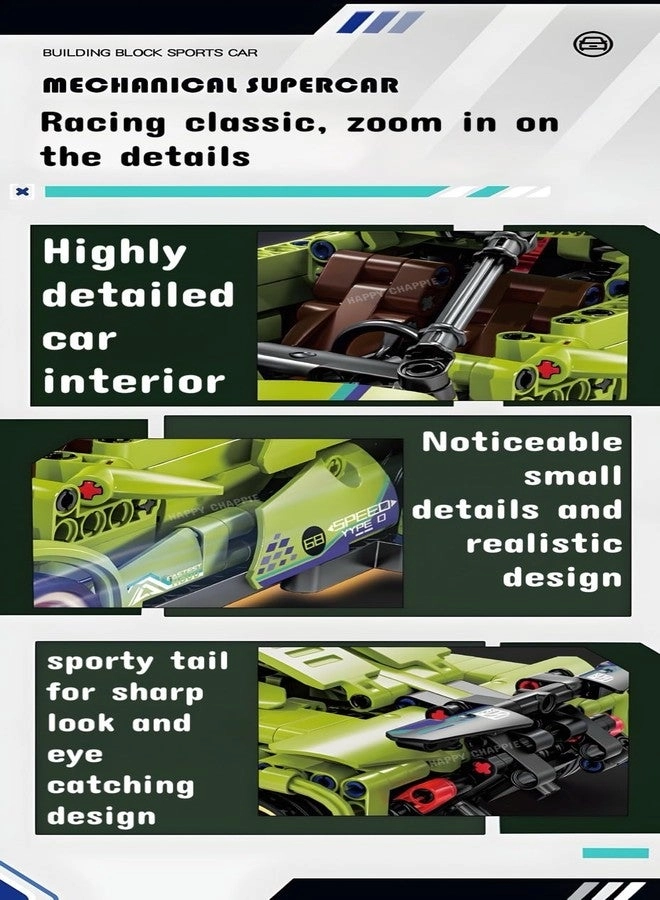 Mechanical super Car Building Blocks - 470 pcs