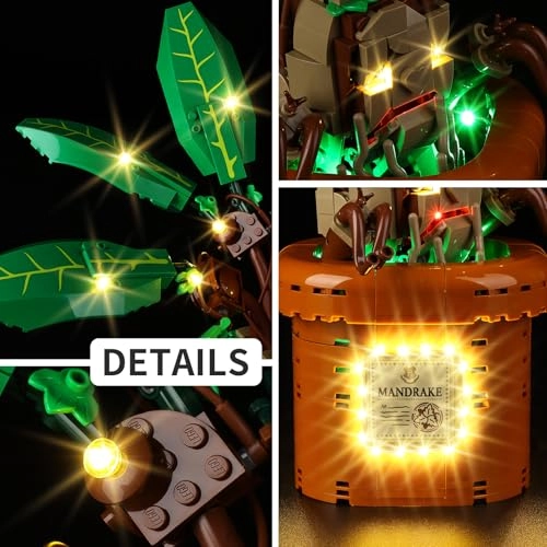 LED Lighting Set for LEGO Mandrake Plant Set 76433 - Acrylonitrile Butadiene Styrene