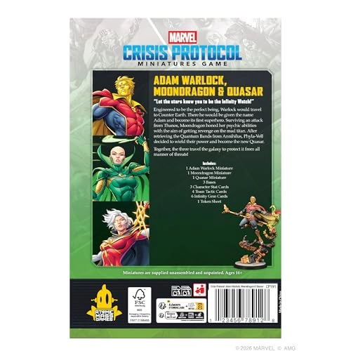 Marvel: Crisis Protocol Adam Warlock, Moondragon & Quasar Character Pack