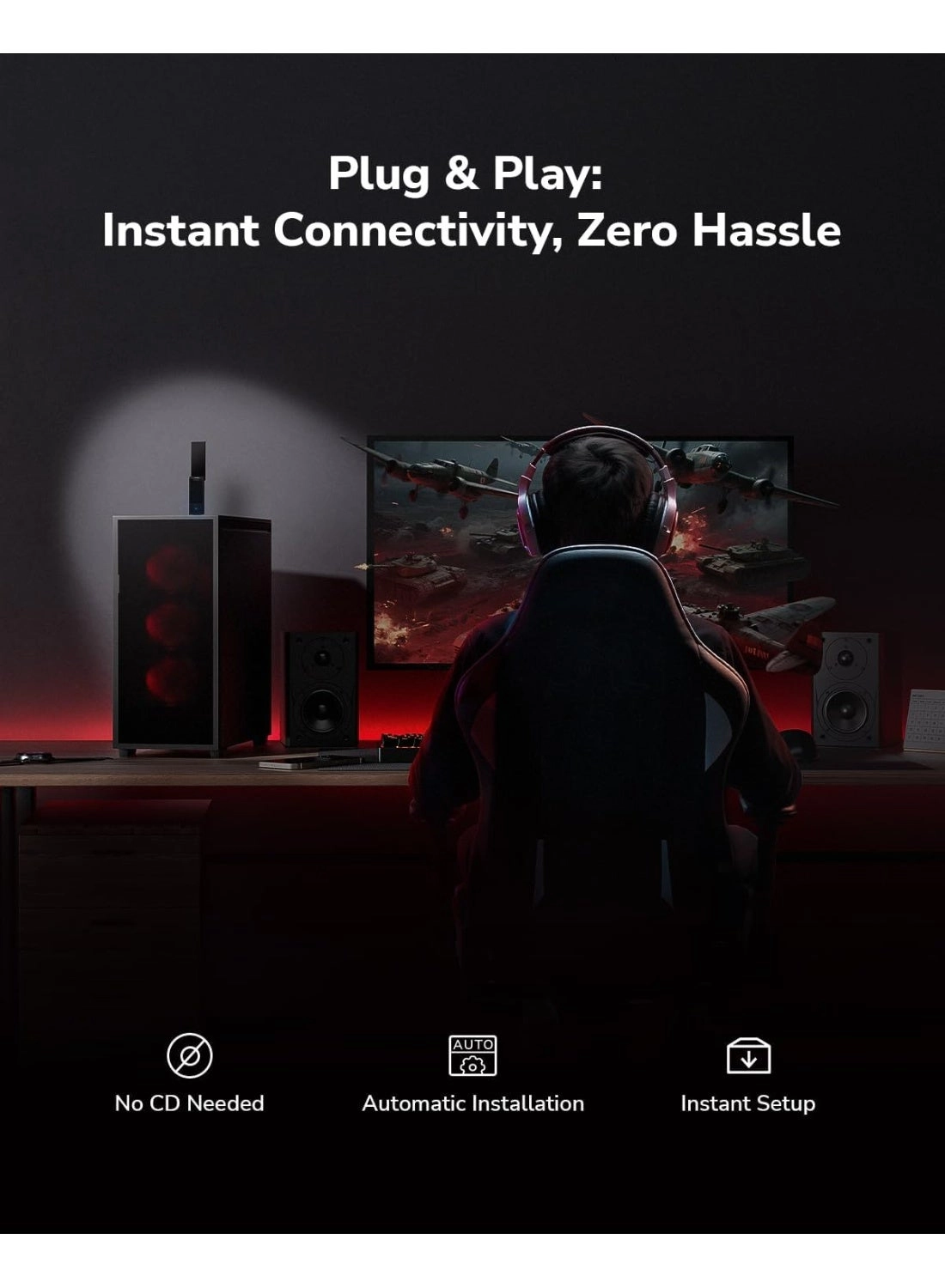 BE6500 - Tri-Band 6GHz/5GHz/2.4GHz USB 3.0 Wireless