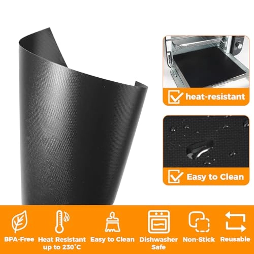 Air Fryer Liners - 4pcs Black Mat 4