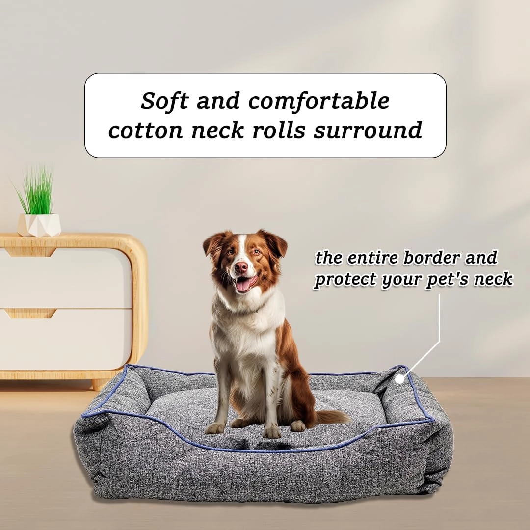 Winter warm pet bed - 75 cm Brown