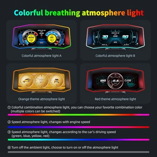 HUD Display - GPS Inclinometer Accelerometer
