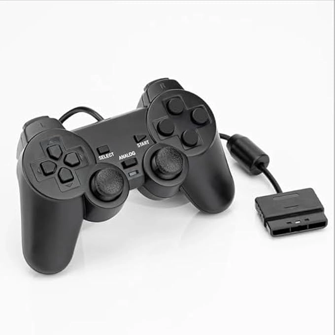 rayihni PS2 Wired Controller - BLACK PS2 Pack