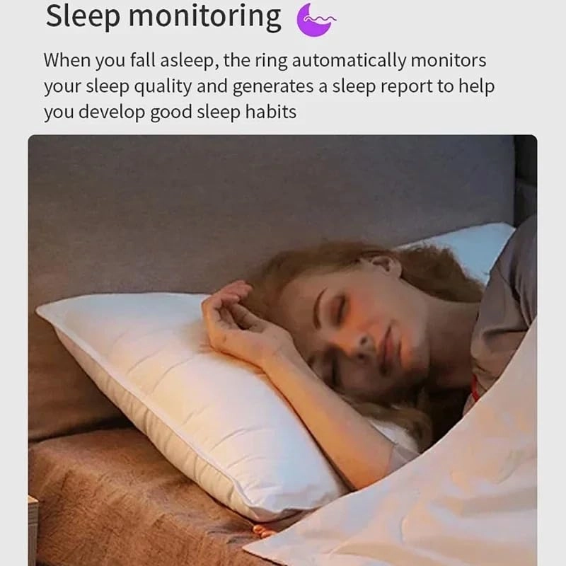 Smart Ring - IP68 Waterproof Heart Rate Blood Oxygen