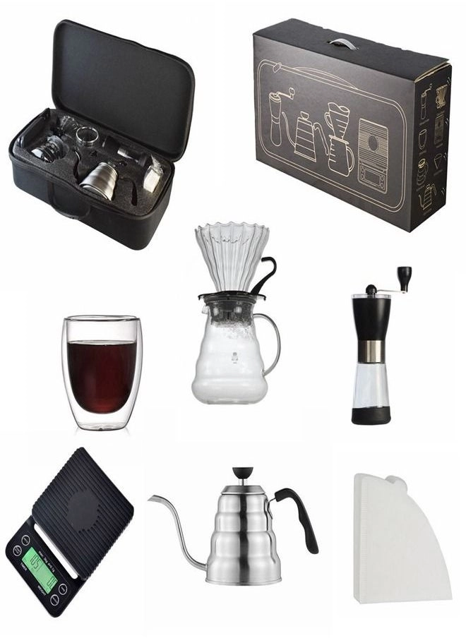 fashionhome Travel Coffee Making Accessories Set - coffee grinder smart timing coffee scale coffee kettle