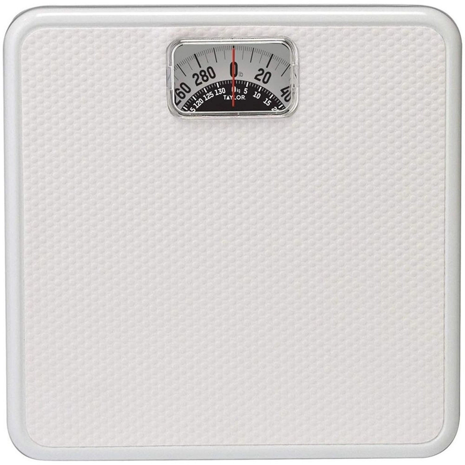 Taylor Analog Weighing Scale - 300 lb textured mat