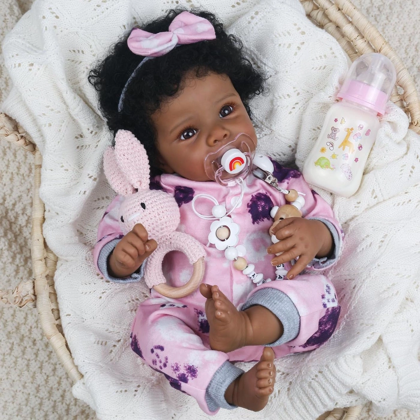 Reborn Baby Doll - 18 Inch Soft Body African American Ages 3+