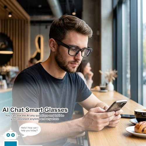 Ai Translator Smart Glasses - 164+ Language Translation AI Chat Deepseek R1 & Gemini-2.5