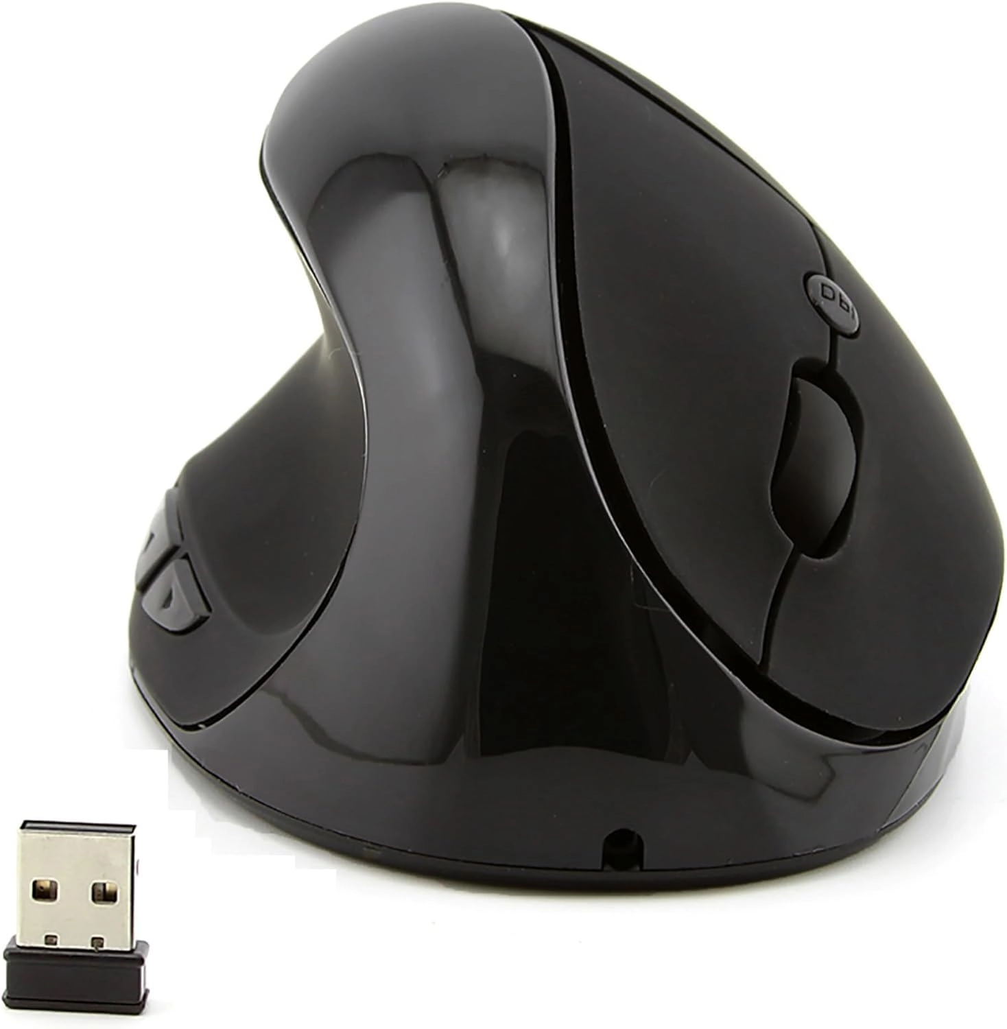 TECCOEUS Vertical Mouse - Radio Frequency USB Wireless