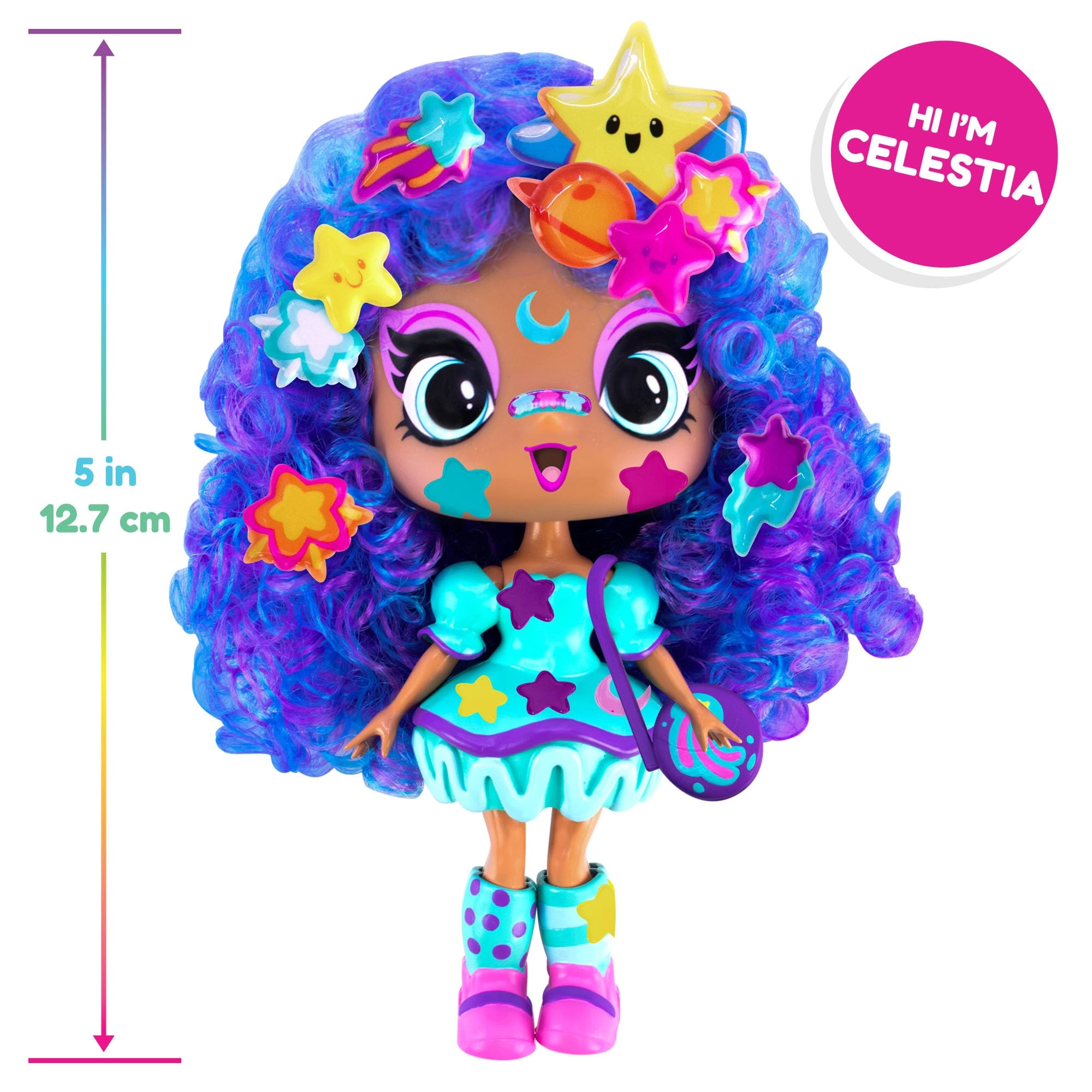 Celestia Fashion Doll - Decora Girlz 5" 44 Accessories Ages 4+