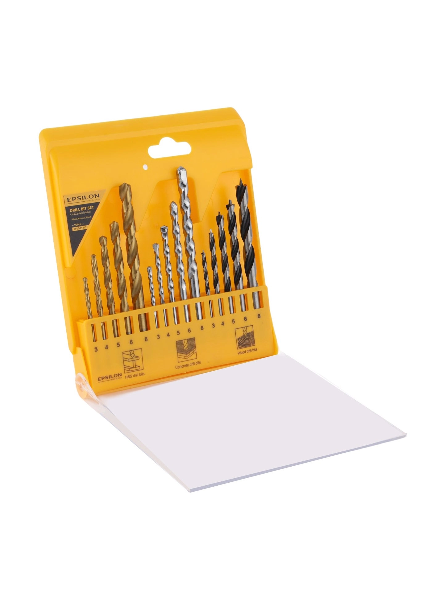 Drill bit Set - HSS concrete wood 15-piece