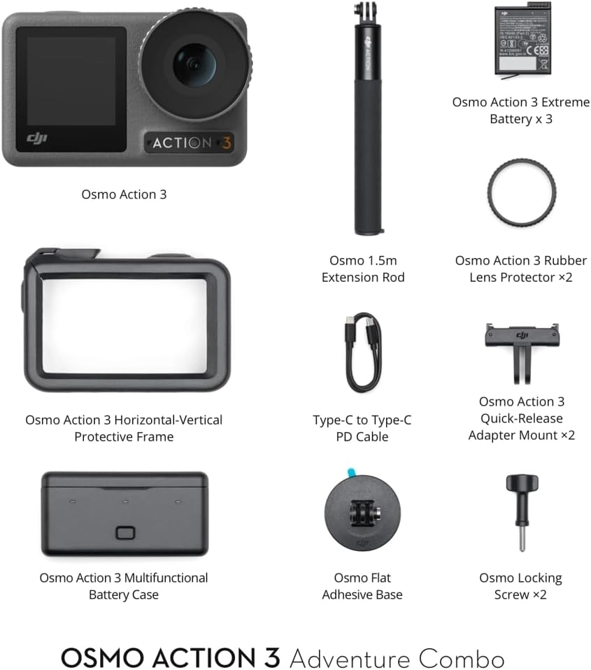 DJI Osmo Action 3 Adventure Combo (DJI-ZA300-C2)