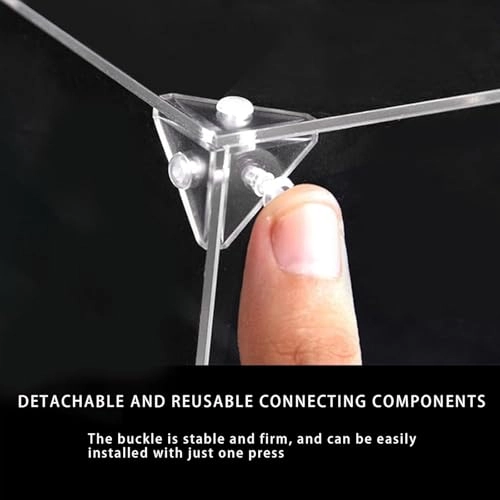 Acrylic Display Case - 26 x 22 x 32 cm Black Base Compatible with 21355