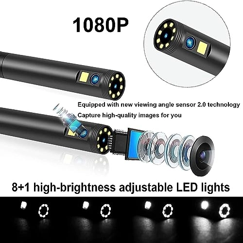 Dual Lens Industrial Endoscope - 8mm 5m