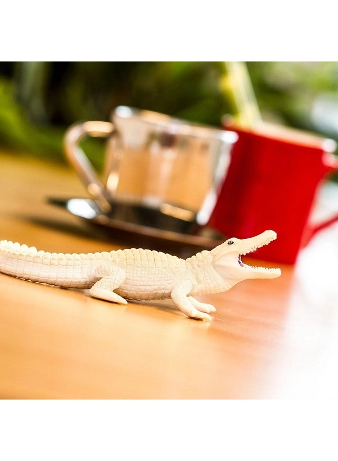 White Alligator Figurine 6"