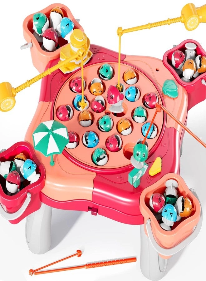 NIPLOOOW Magnetic Fishing Game - Age 4 5 6 7 8 and Up 48 Fishes and 8 Fishing Poles