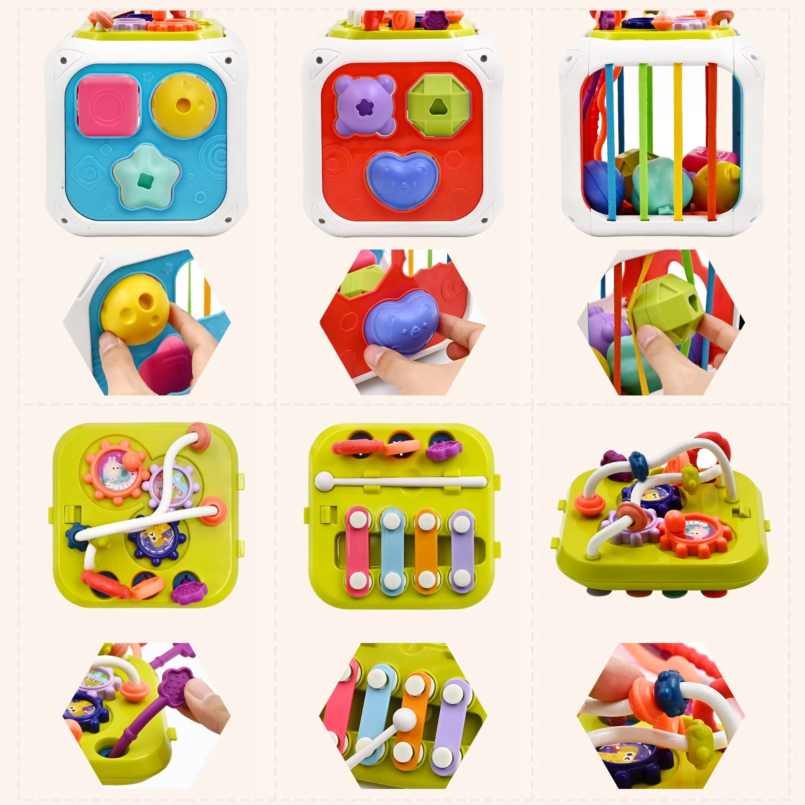 Multifunction Activity Cube - 18 months+ 8 pieces
