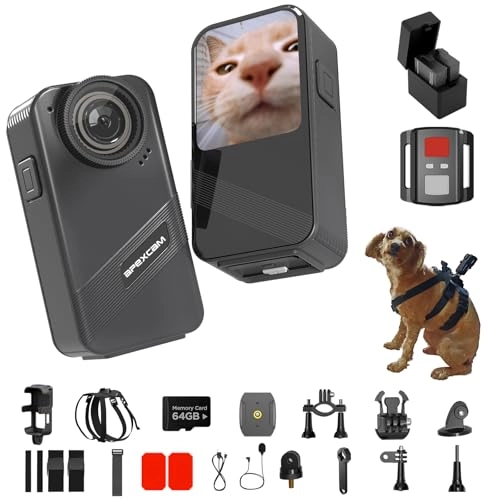 Apexcam Dog Collar Camera - 64GB SD Card 4K Touch Screen