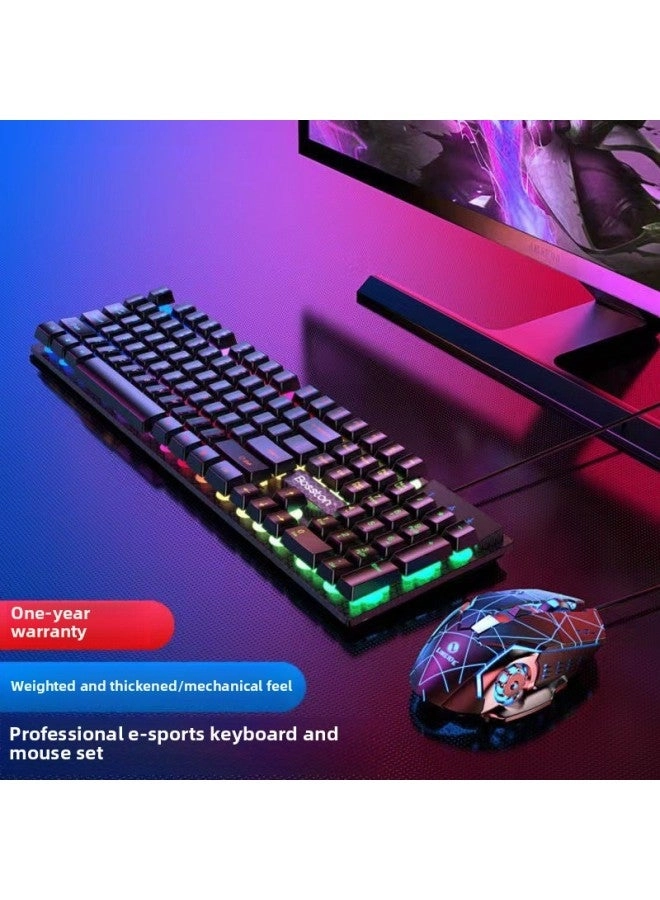 Mechanical Feel - Wired + E-sports Mouse
