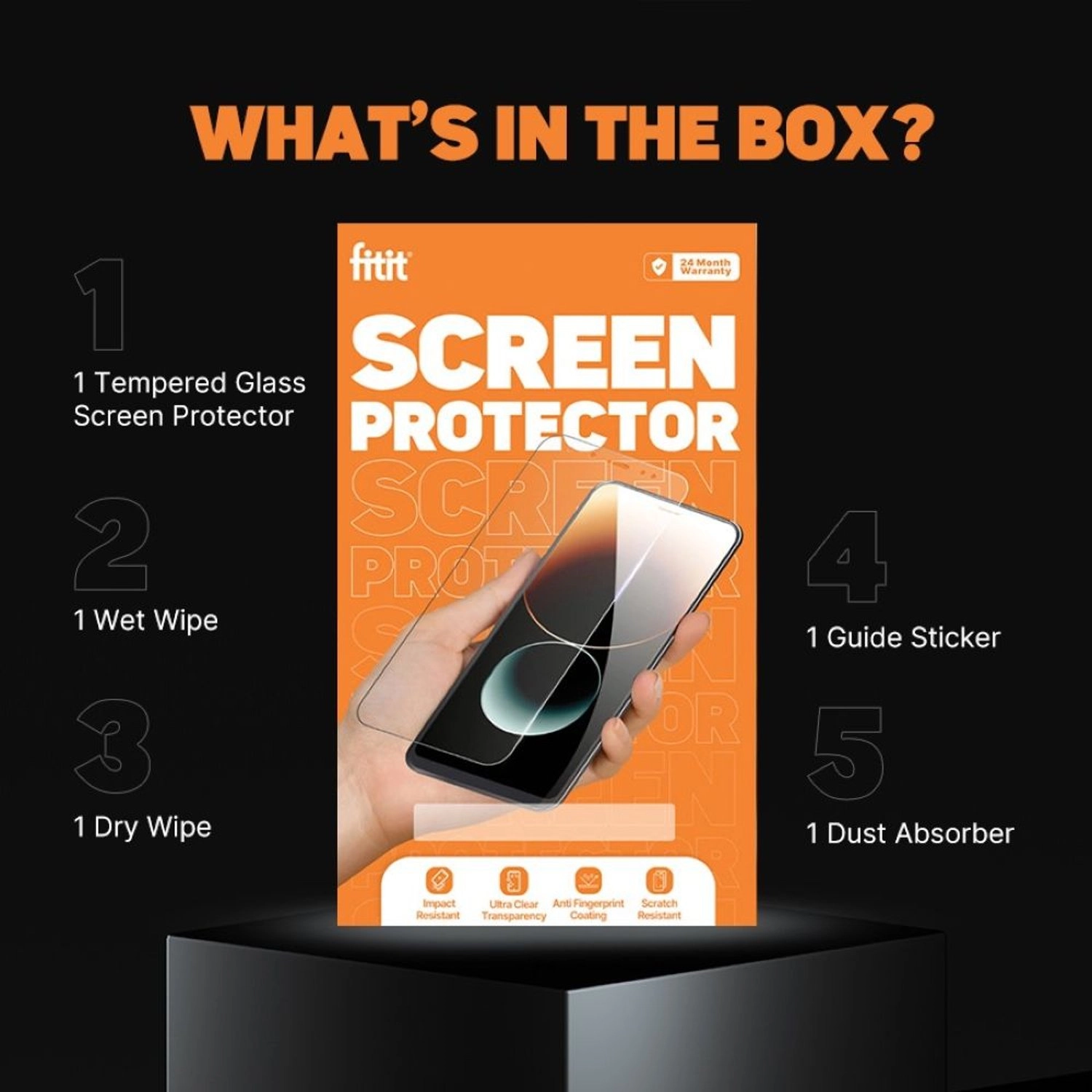 Screen Protector for iPhone 15 Pro Max - Anti-Spy Tempered Glass